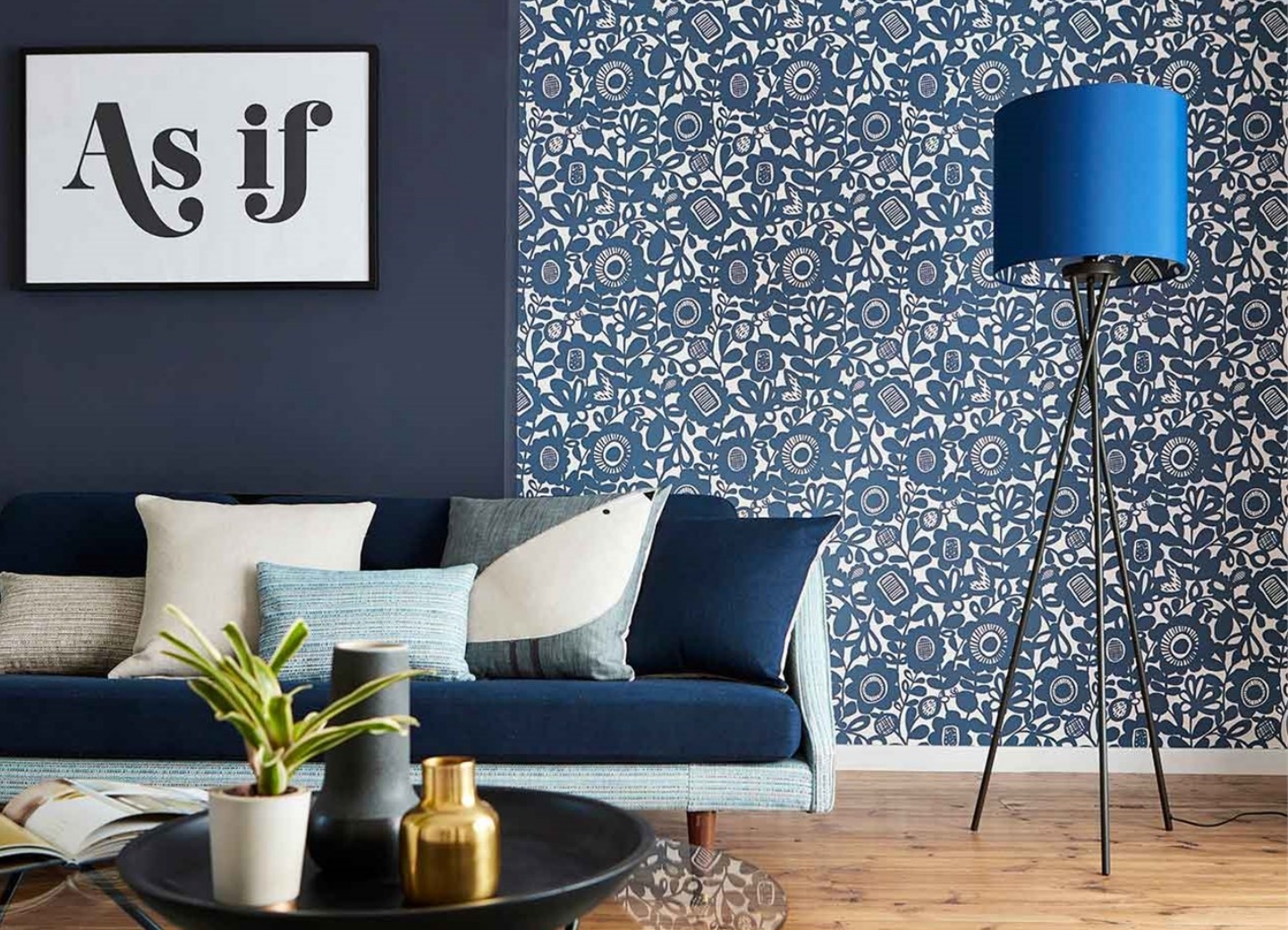 Blue Wallpaper | Navy & Teal Wallpaper | Scion Living