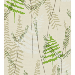 Athyrium Wallpaper in Hessian/Apple/Pebble | Scion Living